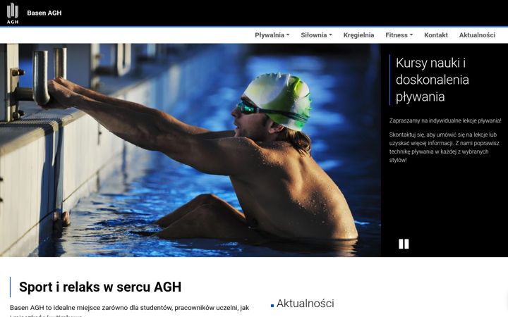 Screenshot of basen.agh.edu.pl