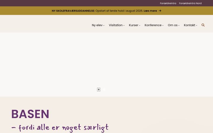 Screenshot of basen.dk