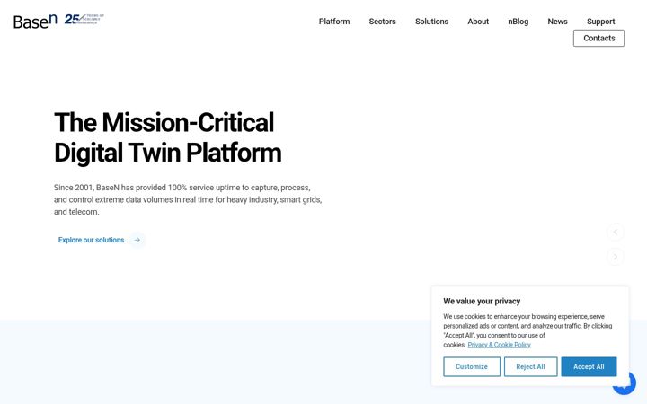 Screenshot di basen.net