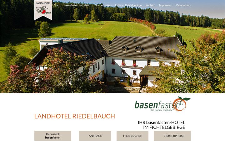 Screenshot of basenfasten-urlaub.de