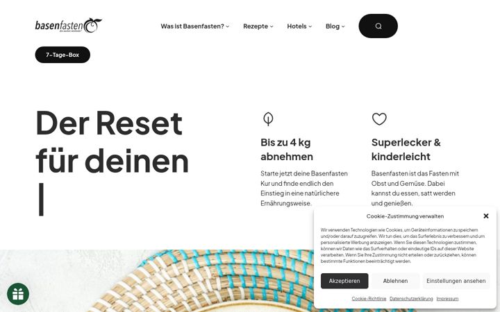 Screenshot of basenfasten.de