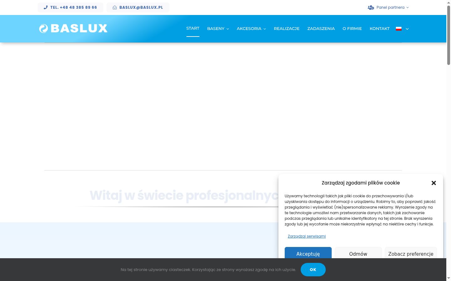 Screenshot des Einwilligungsbanners vor jeglicher Interaktion