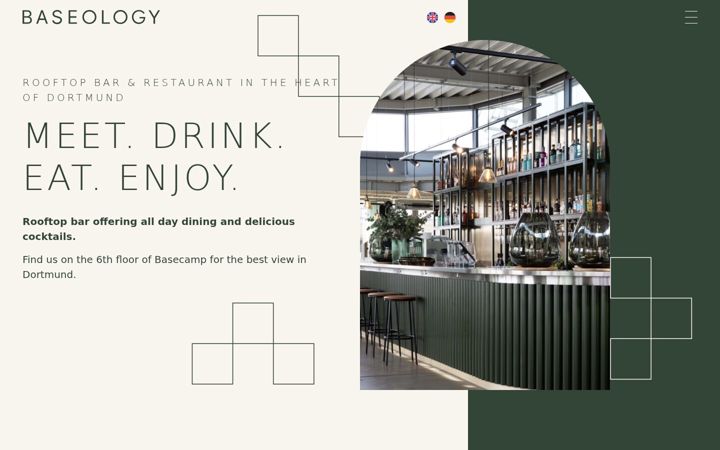 Screenshot of baseologyeatdrink.com