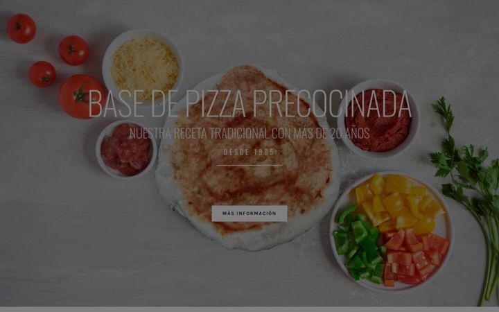 Screenshot of basepizzaprecocinada.com
