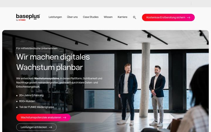 Skärmbild av baseplus.de
