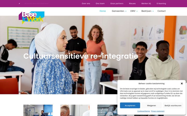 Screenshot of basetowork.nl