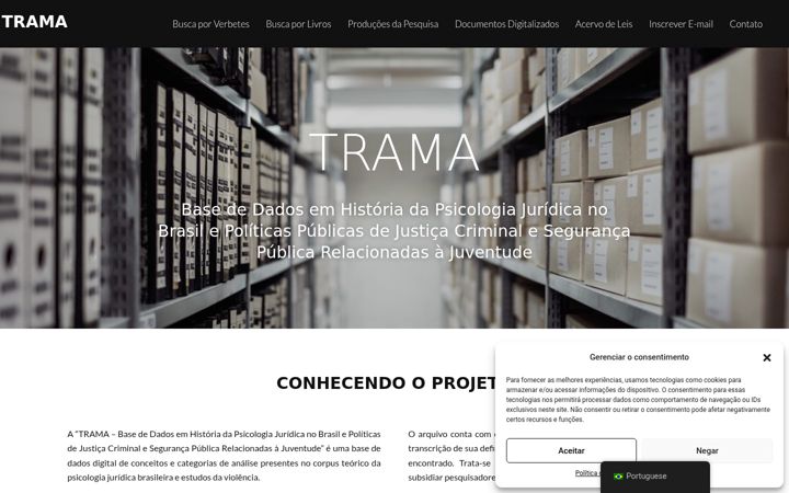 Screenshot of basetrama.com.br