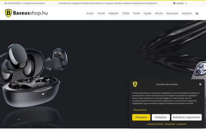 Screenshot of baseusshop.hu