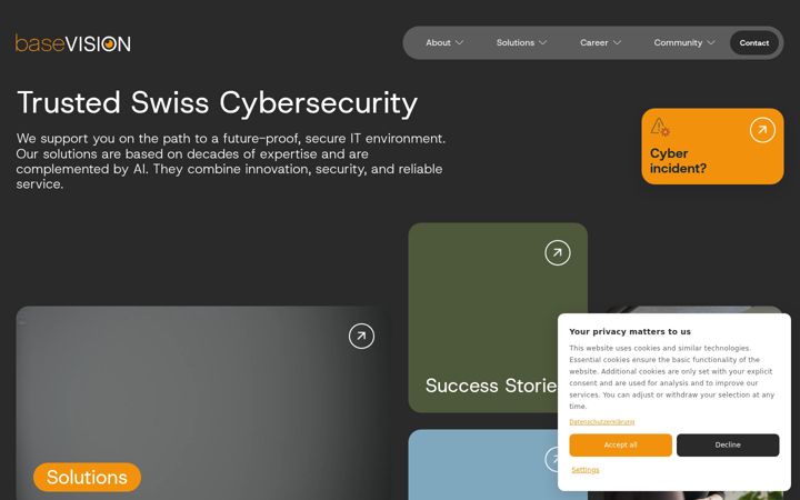 Screenshot of basevision.org
