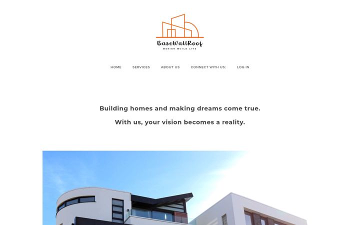Screenshot of basewallroof.com
