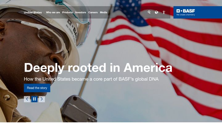 Screenshot of basf.us