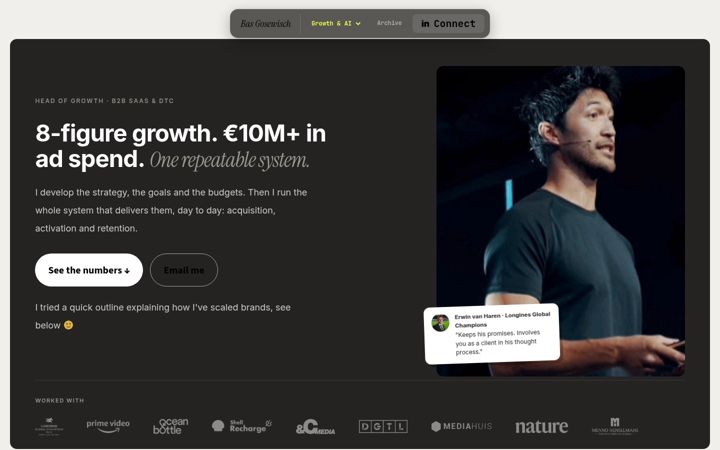 Screenshot di basgosewisch.com