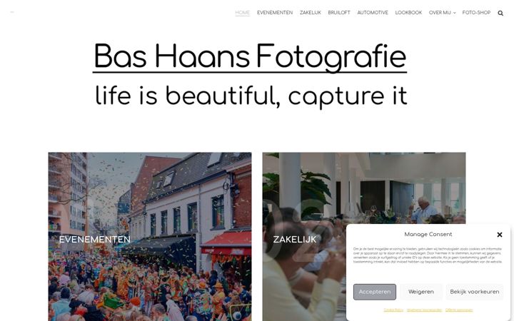 Screenshot of bashaans.nl