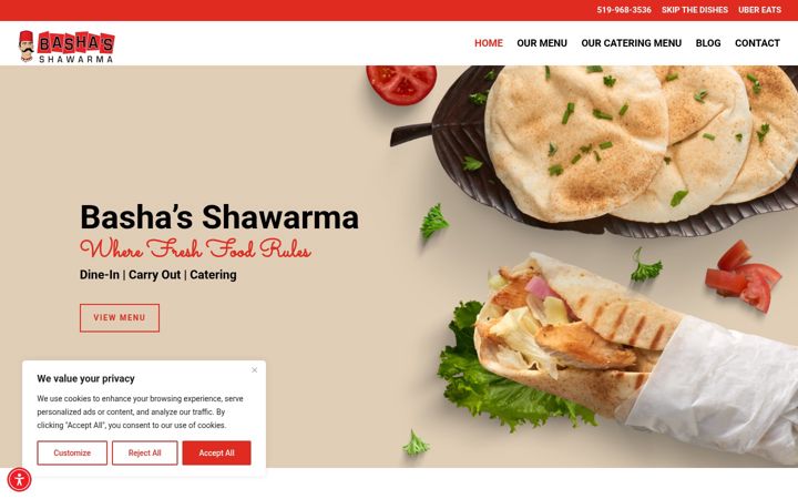 Screenshot of bashas.ca
