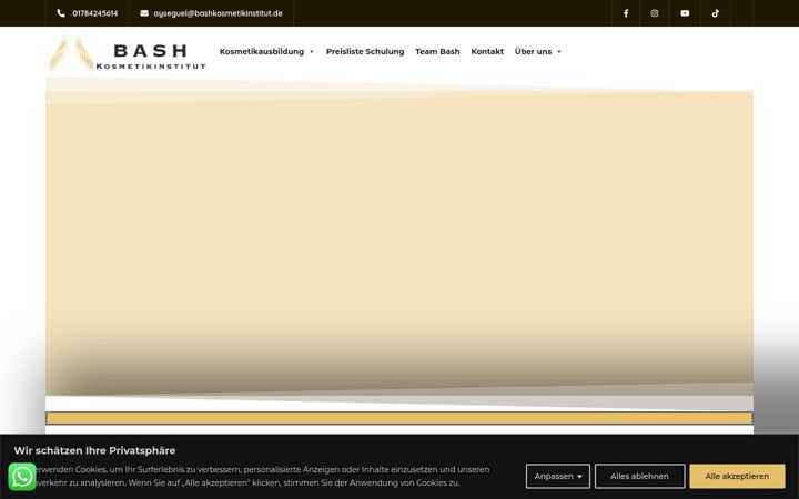 Screenshot of bashkosmetikinstitut.de