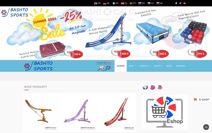 Screenshot of bashtosports.com