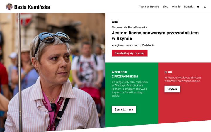 Screenshot von basiakaminska.pl