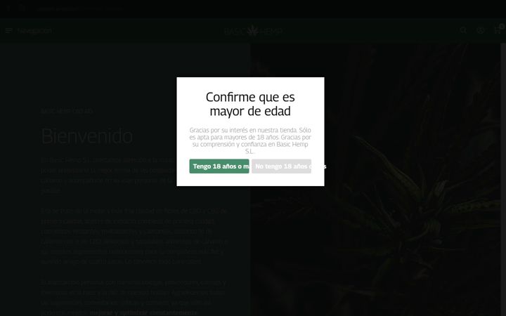 Screenshot of basic-hemp.es