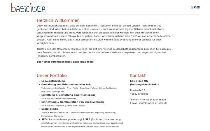 Screenshot of basic-idea.de