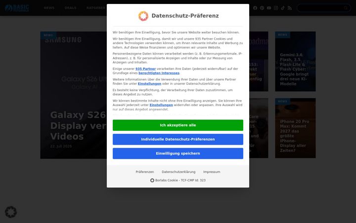 Screenshot of basic-tutorials.de