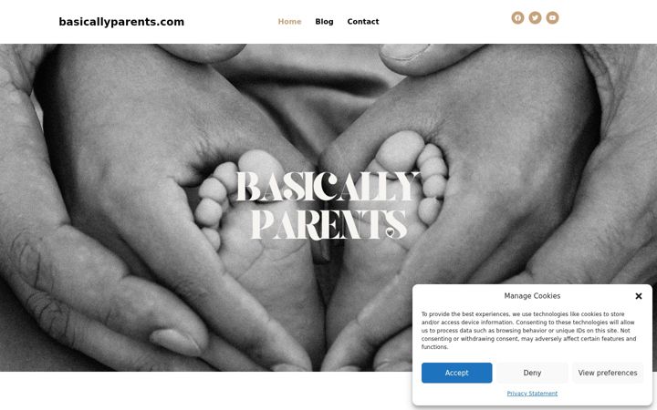 Screenshot of basicallyparents.com