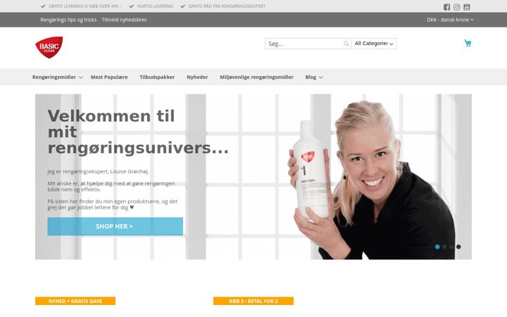 Screenshot of basicclean.dk