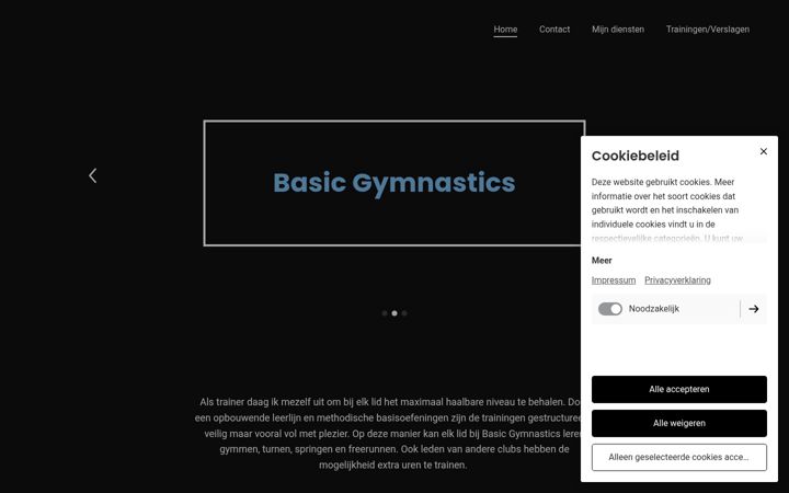 Zrzut ekranu basicgymnastics.nl