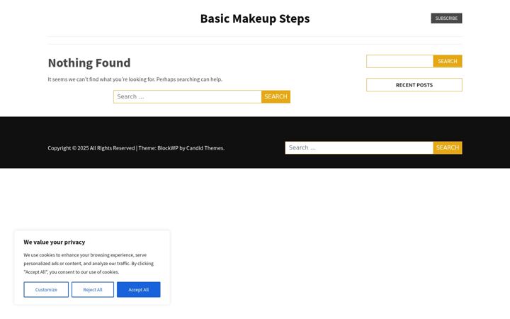 Screenshot of basicmakeupsteps.com