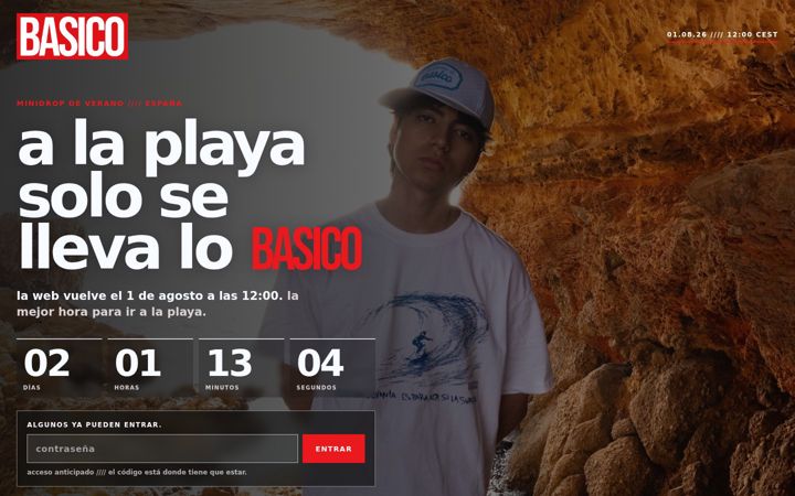 Screenshot of basicoclothes.es