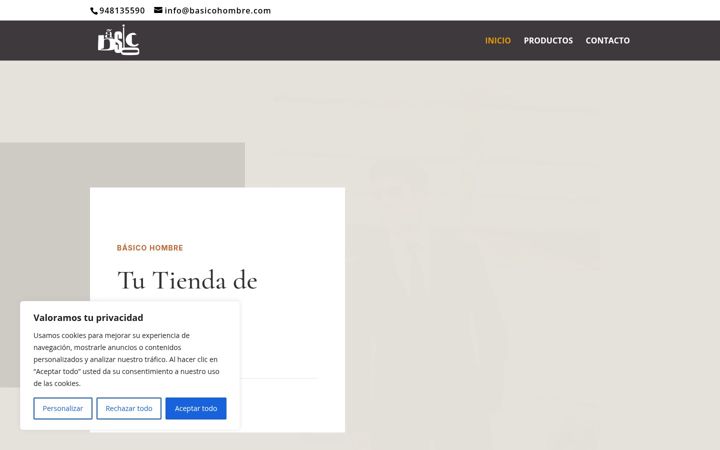 Screenshot of basicohombre.com