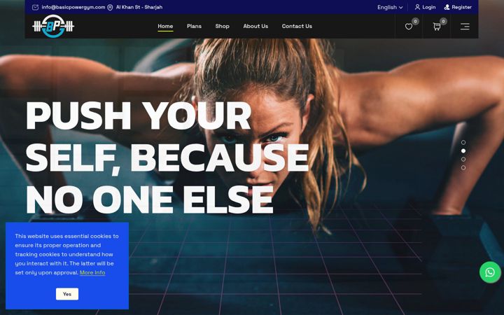 Screenshot of basicpowergym.com
