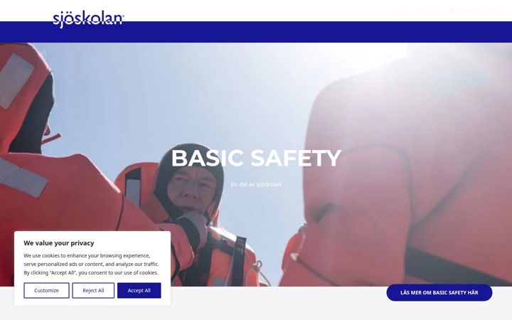 Screenshot of basicsafety.nu