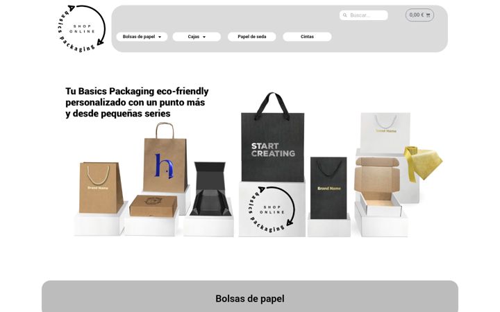 Screenshot von basicspackaging.es