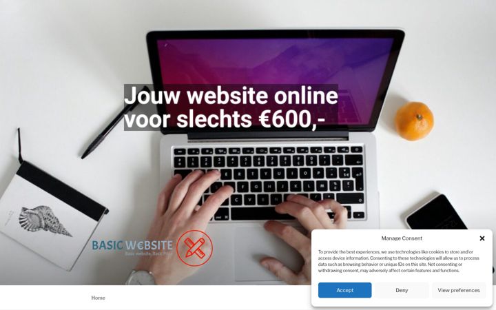Screenshot of basicwebsite.nl