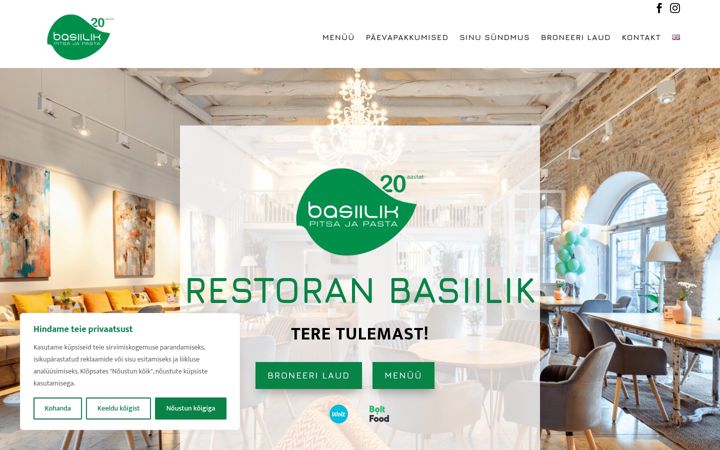 Screenshot of basiilik.ee