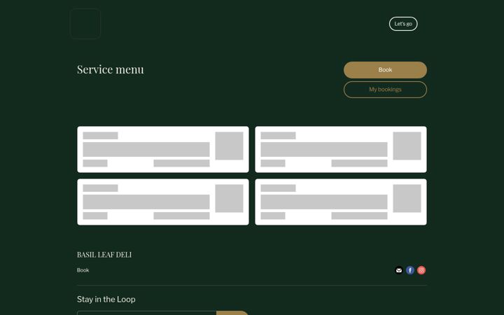 Screenshot of basil-leaf.square.site