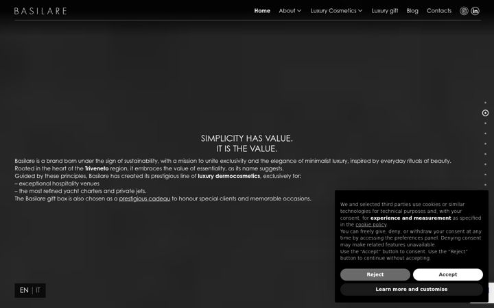 Screenshot of basilare.it