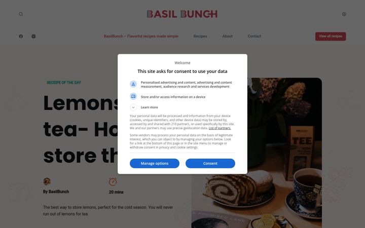 Screenshot of basilbunch.com
