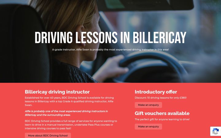 Screenshot of basildondrivingcentre.co.uk