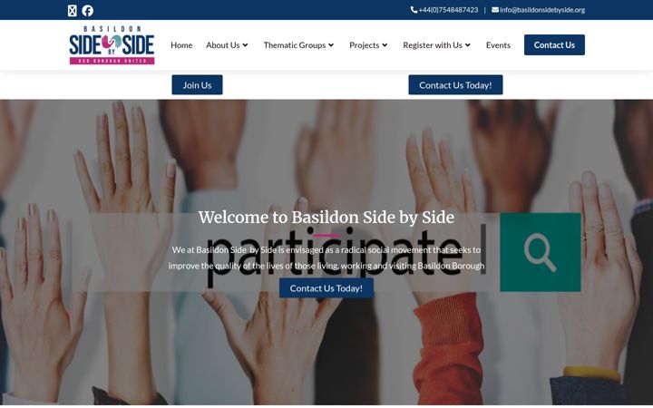 Screenshot του basildonsidebyside.org