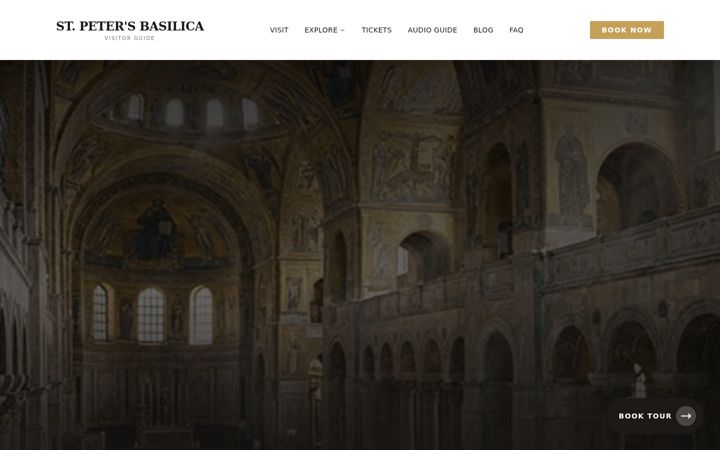 Screenshot of basilicadisanpietro.com
