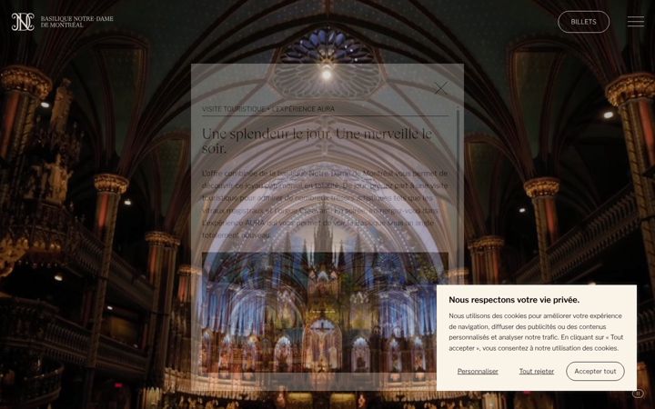 Screenshot of basilicanddm.org