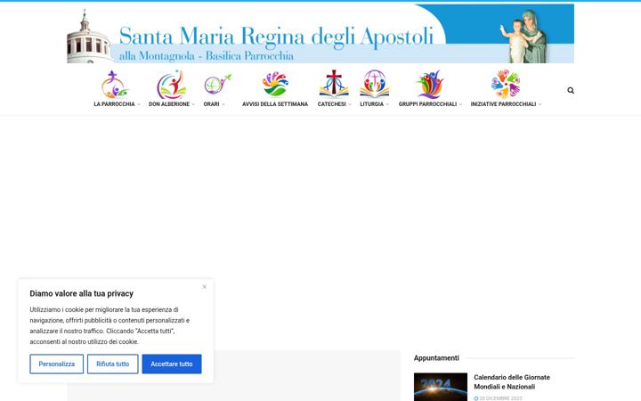 Screenshot of basilicareginadegliapostoli.it