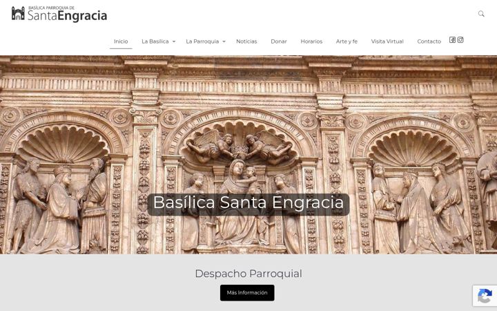 Screenshot von basilicasantaengracia.es