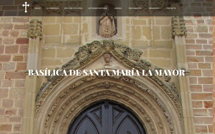 Screenshot of basilicasantamarialinares.es