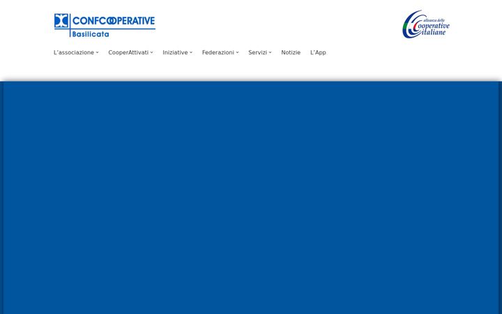 Screenshot of basilicataconfcooperative.it