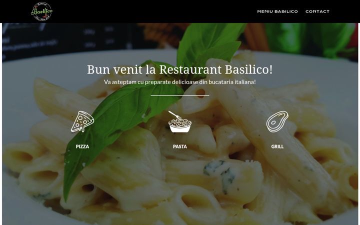 Screenshot of basilico.ro