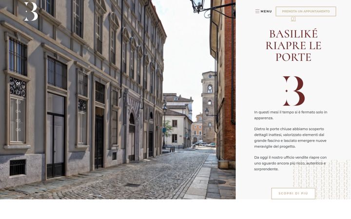 Screenshot of basilike.it