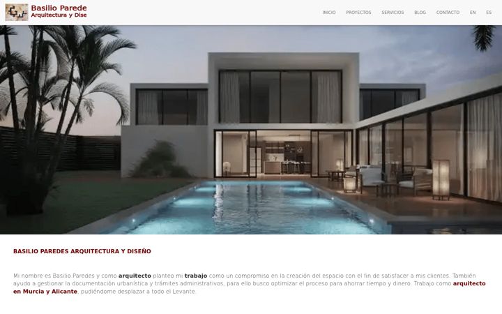 Screenshot of basilioparedes.com