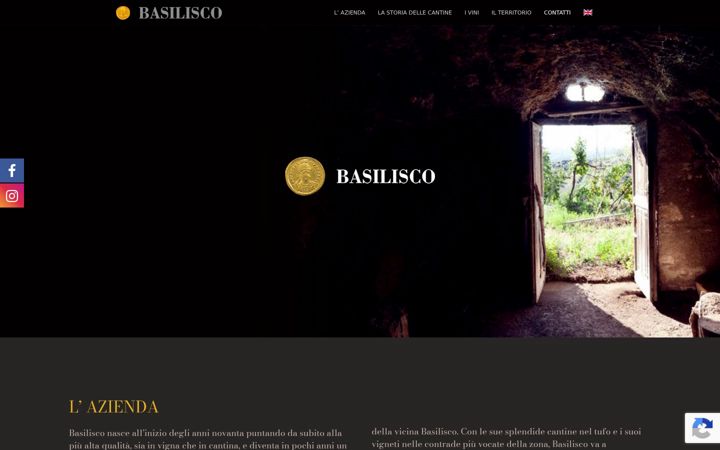 Screenshot of basiliscovini.it